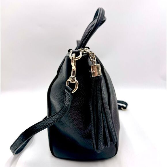 Auth Gucci Black / Brown Cherry Metallic Leather 2way SoHo Working Tote Satchel - Picture 3 of 16